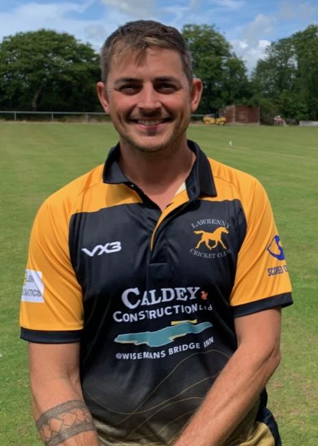 Troy Purslowe - batted and bowled well for Lawrenny
